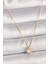 Pirinç Gold Renk Zirkon Taşlı Daire Kafes Model Kadın Kolye - TJ-BKO9828 1