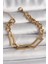 316L Çelik Gold Renk 2'li Zincir Model Kadın Bileklik - TJ-BB6731 1