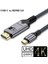 2-Metre Type-C To HDMI 4K 60Hz Ultra Full Hd CE+FCC+ROHS Lisanslı MacBook/Tablet/Telefon Hasır Örgülü Sağlam Kablo Tak Çalıştır Görüntü Aktarım Kablosu 2
