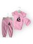 Baby Marka Baskılı Miniko Desen Çıtçıtlı Bady Üçlü Takım 6-24 Ay 1