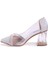DZA07-11153806 Gümüş Şeffaf Topuklu Abiye Kadın Ayakkabı 3