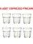 6 Adet Espresso Bardağı Yükseklik 7 cm Ikea 6'lı Set Cam Bardak Şeffaf Hacim: 100 ml 1