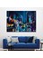- New York Gece Manzarası Yağlıboya Dekoratif Duvar TABLOSU-3533 1