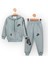 Baby Marka Baskılı Nke Desen Kapşonlu Fermuarlı Ikili Takım Unisex 1-5 Yaş 1