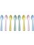 8 Adet Plastik Mama Kaşığı Uzunluk: 16 cm Ikea 8'li Set Çocuklar Için Kaşık Pastel Renk 1