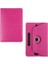 Technopc Ultrapad Ruby W10 10.1" Dönerli Standlı Deri Tablet Kılıfı - Pembe 2