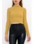 Crop Yarım Balıkçı Yaka Triko Hardal Dar Kalıp Slimfit Yeni Sezon 4