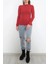 Casual Kadın Triko Yarım Balıkçı Yaka Kırmızı Dar Kalıp Slimfit Yeni Sezon 5