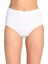 7 Adet Tutku Kadın Yüksek Bel Bato Kalın Lastik Külot Beyaz 4