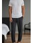%100 Pamuk Premium Kumaş Erkek Pijama Altı Relax Fit Beli Ipli Cepli Lastikli Terletmez Esnek Antrasit Rahat Kesim Nefes Alan Regular Eşofman 1