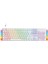 Shield White Red Switch Türkçe Q Rgb Full Metal Panel Mekanik Beyaz Gaming Klavye 1