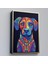 - Çerçeveli Mandala Renkli Köpek TABLO-7545 1