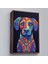 - Çerçeveli Mandala Renkli Köpek TABLO-7545 2