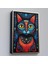 - Çerçeveli Pablo Picasso Tarzı - Soyut Renkli Kedi TABLO-7512 1