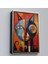 - Çerçeveli Pablo Picasso Tarzı - Soyut Renkli Kedi TABLO-7371 1