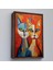 - Çerçeveli Pablo Picasso Tarzı - Soyut Renkli Kediler TABLO-7369 1