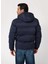 Lacivert Erkek Mont M4BL21WGJ42G7V2 Stretch Puffa Jacke 4