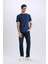 %100 Pamuk New Regular Fit Bisiklet Yaka Basic Düz Kısa Kollu Tişört V7699AZ25SP 2