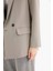 Oversize Geniş Kalıp Ceket Yaka Cepli Düğmeli Blazer Ceket C2457AX25SP 5