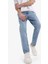 %100 Pamuk 90's Slim Fit Dar Kalıp Yüksek Bel Dar Paça Kar Yıkamalı Jean Pantolon F0161AX25SP 1