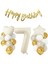 Krem Yaş Rakamlı Yıldız Kalpli Yaş Balonlu Doğum Günü Parti Seti Süsü 1