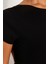 Moda Bisiklet Yaka Örme Slim Düz Desen Casual Günlük Crop Kısa Kol Bluz 5