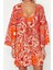 Moda Dokuma Regular Kalıp Crop V Yaka Standart Kol Shally Basic Etnik Desen Kimono Kaftan 1