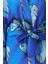 Moda Dokuma Regular Kalıp Crop V Yaka Ispanyol Kol Kelly Basic Tropikal Desen Kimono Kaftan 5