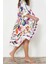 Moda Dokuma Regular Kalıp Uzun V Yaka Standart Kol Vual Basic Şal Desen Kimono Kaftan 3