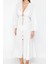 Moda Dokuma Oversize Kalıp Uzun Şal Yaka Standart Kol Shally Basic Düz Desen Kimono Kaftan 1