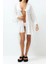 Moda Örme Oversize Kalıp Midi V Yaka Büzgülüfırfırlı Kol Crinkle Eteği Fırfırlı Düz Kimono Kaftan 2