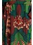 Moda Dokuma Regular Kalıp Uzun Şal Yaka Standart Kol Shally Basic Tropikal Desen Kimono Kaftan 5