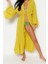 Moda Dokuma Oversize Kalıp Uzun Şal Yaka Standart Kol Shally Basic Düz Desen Kimono Kaftan 2