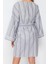 Moda Dokuma Oversize Kalıp Uzun V Yaka Normal Kol Ipliği Boyalı Flamlı Pam Basic Kimono Kaftan 5