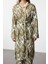 Moda Dokuma Rahat Kalıp Regular Kruvaze Standart Kol Mesh Basic Düz Desen Kimono Kaftan 1
