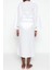 Moda Dokuma Regular Kalıp Uzun V Yaka Standart Kol Crinkle Basic Düz Desen Kimono Kaftan 4