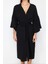Moda Örme Regular Kalıp Uzun V Yaka Büzgülü/fırfırlı Kol Müslin Basic Düz Desen Kimono Kaftan 1