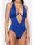 Kadın Moda Kapsız Askılı Derin V Yaka Siyah Balkonet Ters V Balenli High Leg Brazilian Mayokini 1