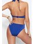 Kadın Moda Kapsız Askılı Derin V Yaka Siyah Balkonet Ters V Balenli High Leg Brazilian Mayokini 5