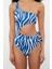 Kadın Moda Atma Kap Askılı Brazilian Yaka Tek Omuz Cut Out Pencereli Regular Mayo 4