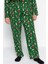 Tarz Rahat Büyük Beden Uzun Kollu Boru Paça Yılbaşı Temalı Örme Pijama Takımı 5