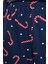 Tarz Rahat Uzun Kollu Boru Paça Pamuklu Yılbaşı Temalı Örme Pijama Takımı 4