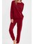 Tarz Rahat Uzun Kollu Lastikli Paça T-Shirt-Jogger Örme Pijama Takımı 1