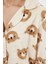 Tarz Rahat Uzun Kollu Geniş Paça Animal Wellsoft Örme Pijama Takımı 2