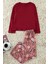 Tarz Rahat Uzun Kollu Geniş Paça Çiçekli Kapri Örme Pijama Takımı 1