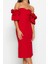 Moda Fit Mezuniyet Balo Finike Dokuma Kalp Yaka Kısa Kol Bodycone Midi Boy Elbise 2