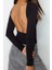 Moda Bisiklet Yaka Örme Slim Düz Desen Casual Günlük Regular Uzun Kol Bluz 2