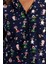 Tarz Rahat Büyük Beden Uzun Kollu Boru Paça Yılbaşı Temalı Örme Pijama Takımı 4