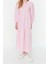 Moda Regular Casual Günlük Terrycotton Dokuma Bisiklet Yaka Uzun Kol A-Line Maxi Boy Tesettür Elbise 1