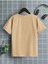 Unisex Bej Oversize T-Shirt Boston Baskılı 2